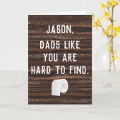 トイレカスタム紙おもしろい父の日 カード (黄色い花)