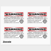 トイレカメラを改ざんしない 長方形シール (シート)