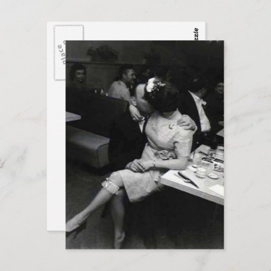 トイレキスをするの叔母で新婚をする ポストカード (正面/裏面)