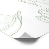 トイレグリーンカウボーイウェルカムベビーシャワー ポスター (角)