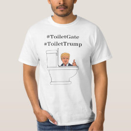 トイレゲート、トイレトランプおもしろい引用文 Tシャツ