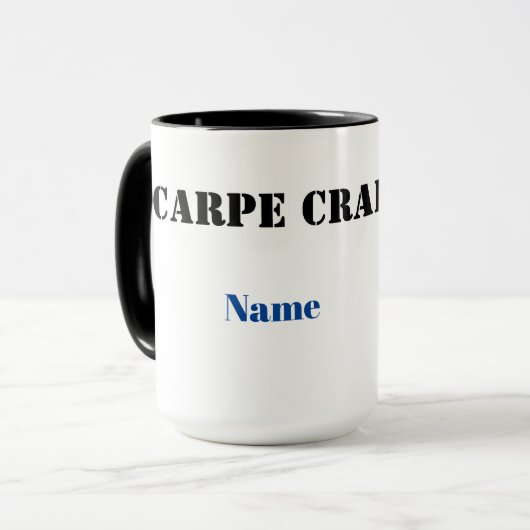 トイレコーヒーマグで働くカルペクラッププラマー マグカップ (正面左)