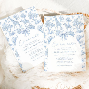 トイレサファリエスンニーニョスペインのベイビーシャワー 招待状