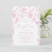 トイレサファリピンクガールバプテスマの招待 招待状 (スタンド正面)