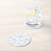 トイレサファリホットエアバルーン青ベビーシャワー ペーパーコースター (インサイチュ)