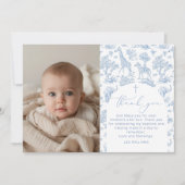 トイレサファリボーイバプテスマサンキューカード 招待状 (正面)