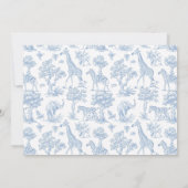 トイレサファリボーイバプテスマサンキューカード 招待状 (裏面)