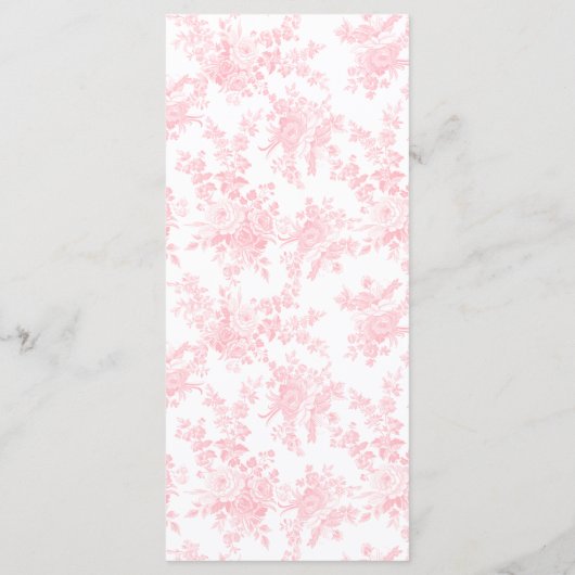 トイレシックフローラボホアーチボウベイビーガールシャワー メニュー (裏面)