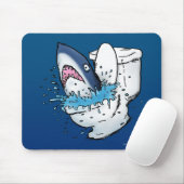 トイレシャーク 楽しい青いキャラクター マウスパッド (マウス)