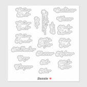 トイレタリーのステープルラベル シール (シート)