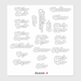 トイレタリーのステープルラベル シール