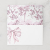 トイレダスティピンクボウフランスのブライダルシャワー プレイスカード (外部開封)