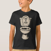 トイレットタイムの面白トイレ Tシャツ (正面)