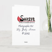 トイレットペーパーのロールのような生命、 カード (裏面)