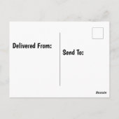 トイレットペーパーの誕生日帽子風船花火 ポストカード (裏面)