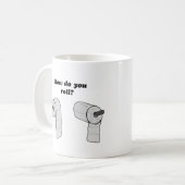トイレットペーパーをいかに転がるか コーヒーマグカップ (正面左)