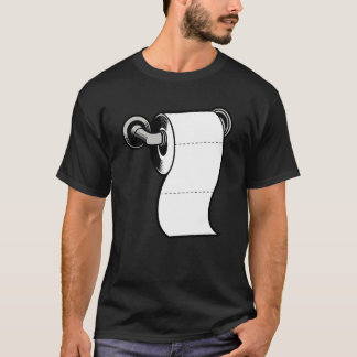 トイレットペーパージョークTシャツ - シンプルなユーモア Tシャツ