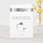 トイレットペーパー愛してる カード (黄色い花)