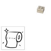 トイレットペーパー ラバースタンプ (押印)