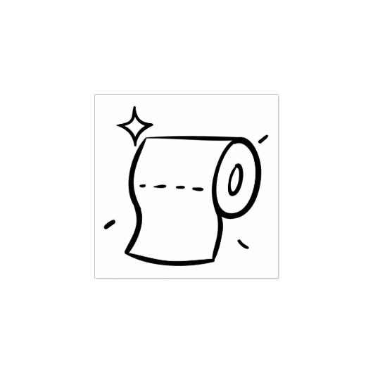 トイレットペーパー ラバースタンプ (インプリント)