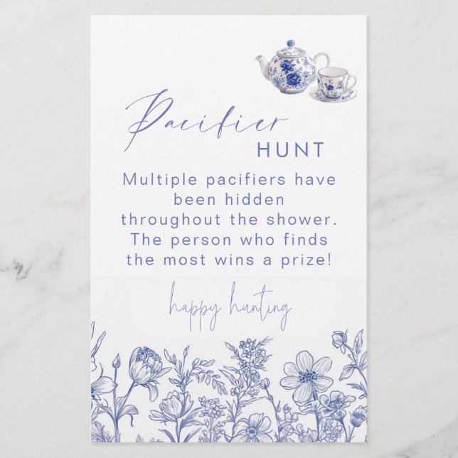 トイレティータイムベビーシャワーおしゃぶり狩り (正面)