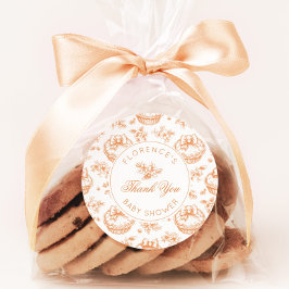 トイレデジュイかわいこちゃんパイ赤ちゃんシャワ感謝していーユー ラウンドシール