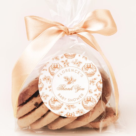 トイレデジュイかわいこちゃんパイ赤ちゃんシャワ感謝していーユー ラウンドシール