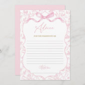 トイレデジュイアドバイスベビーシャワーゲーム 招待状 (正面/裏面)