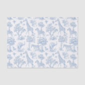 トイレデジュイサファリの動物ダスティブルーエレガント 薄葉紙 (正面)