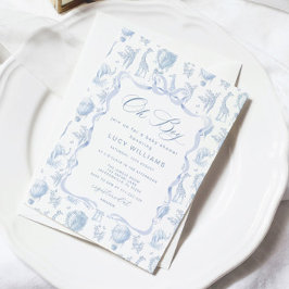 トイレデジュイサファリオーボーイベビーシャワー招待状 招待状