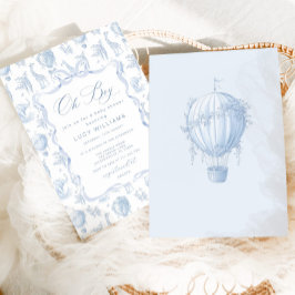 トイレデジュイサファリオーボーイベビーシャワー招待状 招待状