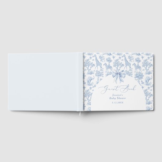 トイレデジュイサファリベイビーシャワー ゲストブック (全面)