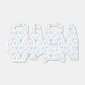 トイレデジュイサファリ動物アーチブルーベビーシャワー フェイバーボックス (折り畳みなし)