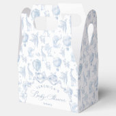 トイレデジュイサファリ動物アーチブルーベビーシャワー フェイバーボックス (オープン)