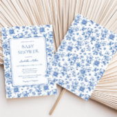 トイレデジュイテディベアーベビーブシャワーボーイ 招待状