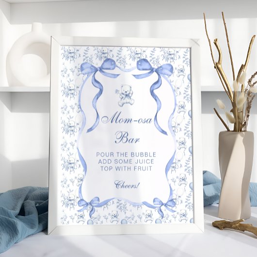 トイレデジュイテディベアーベビーブシャワーママモーサバー ポスター