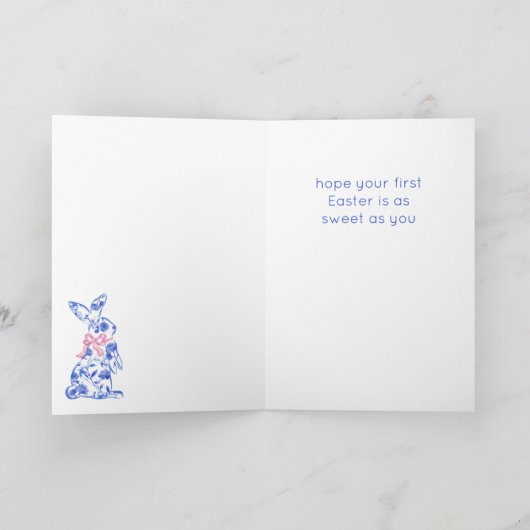 トイレデジュイハッピーイースターグリーティングカード カード (内部)