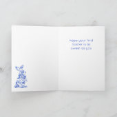 トイレデジュイハッピーイースターグリーティングカード カード (内部)