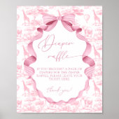 トイレデジュイピンクサファリアニマルズオムツラッフル ポスター (正面)