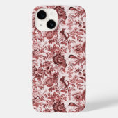 トイレデジュイフローラフェザントレッドヴィンテージ Case-Mate iPhoneケース (裏面)