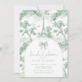トイレデジュイブライダルシャワーセージボーフランスのパリ 招待状 (正面)