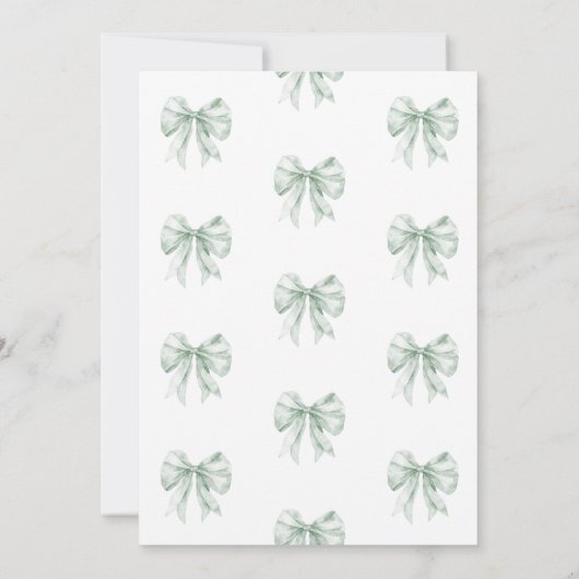 トイレデジュイブライダルシャワーセージボーフランスのパリ 招待状 (裏面)