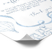 トイレデジュイブルー子供部屋ボーイオムツラッフル ポスター (角)