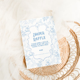 トイレデジュイベアーブルーおむつラッフル エンクロージャーカード