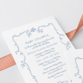 トイレデジュイヴィンテージおもちゃフレームベビーシャワー 招待状