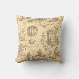 トイレデジュイヴィンテージイラストレーションクッション クッション