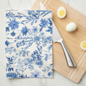 トイレデジュイヴィンテージフローラルパターン キッチンタオル (四つ折り)