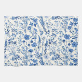 トイレデジュイヴィンテージフローラルパターン キッチンタオル (横)