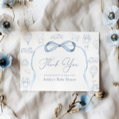 トイレデジュイ子供部屋ベビーシャワーサンキューカード サンキューカード