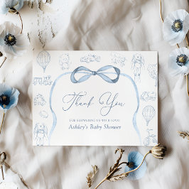 トイレデジュイ子供部屋ベビーシャワーサンキューカード サンキューカード